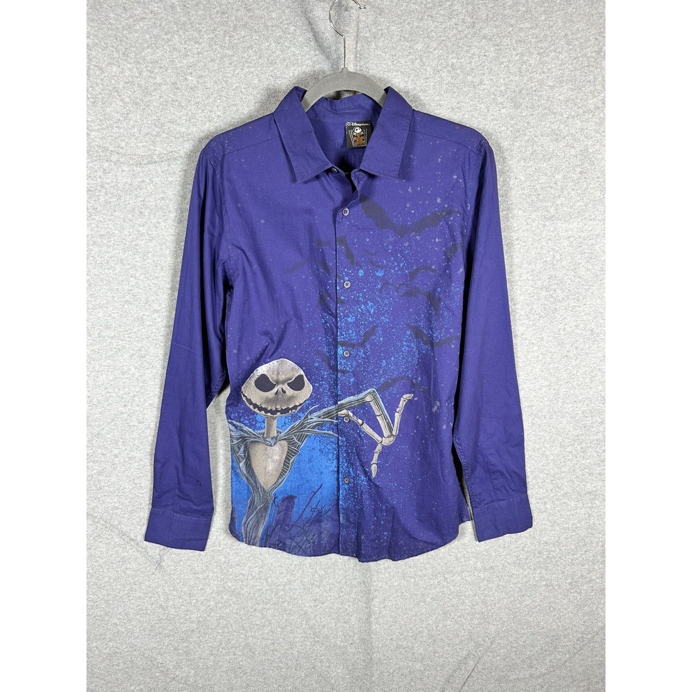 Vintage Y2K Disney Nightmare Before Christmas Jack Skellington Shirt Mens S NWT
